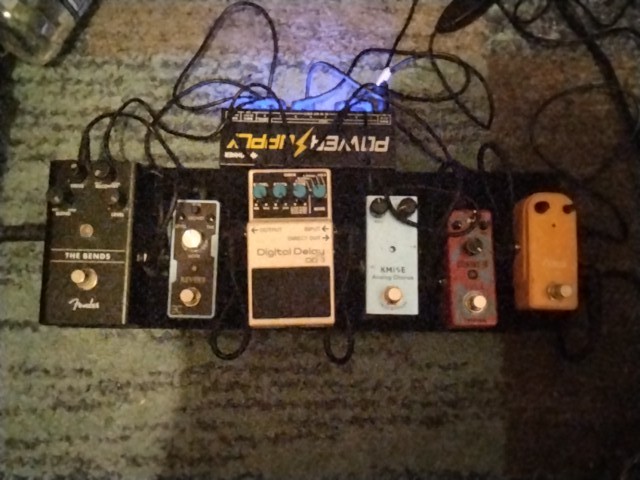 Picture of a pedalboard